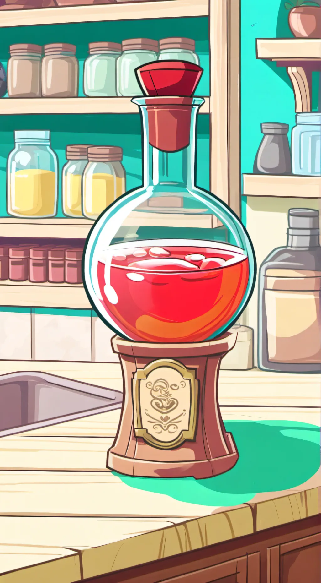 ai character: Potion background