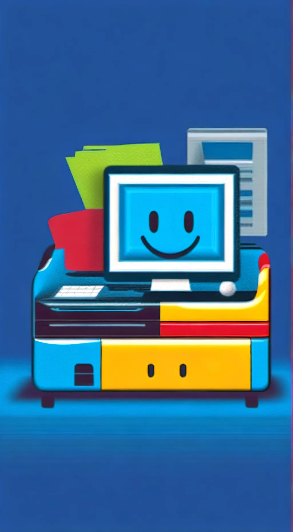 ai character: Job simulator X Md background