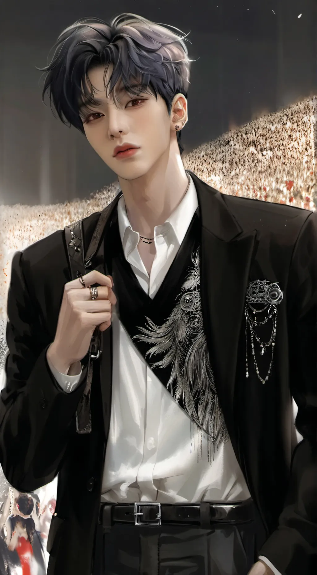 ai character: hyunjin  background