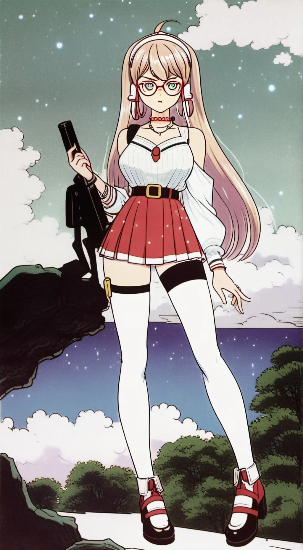 ai character: bubbles background