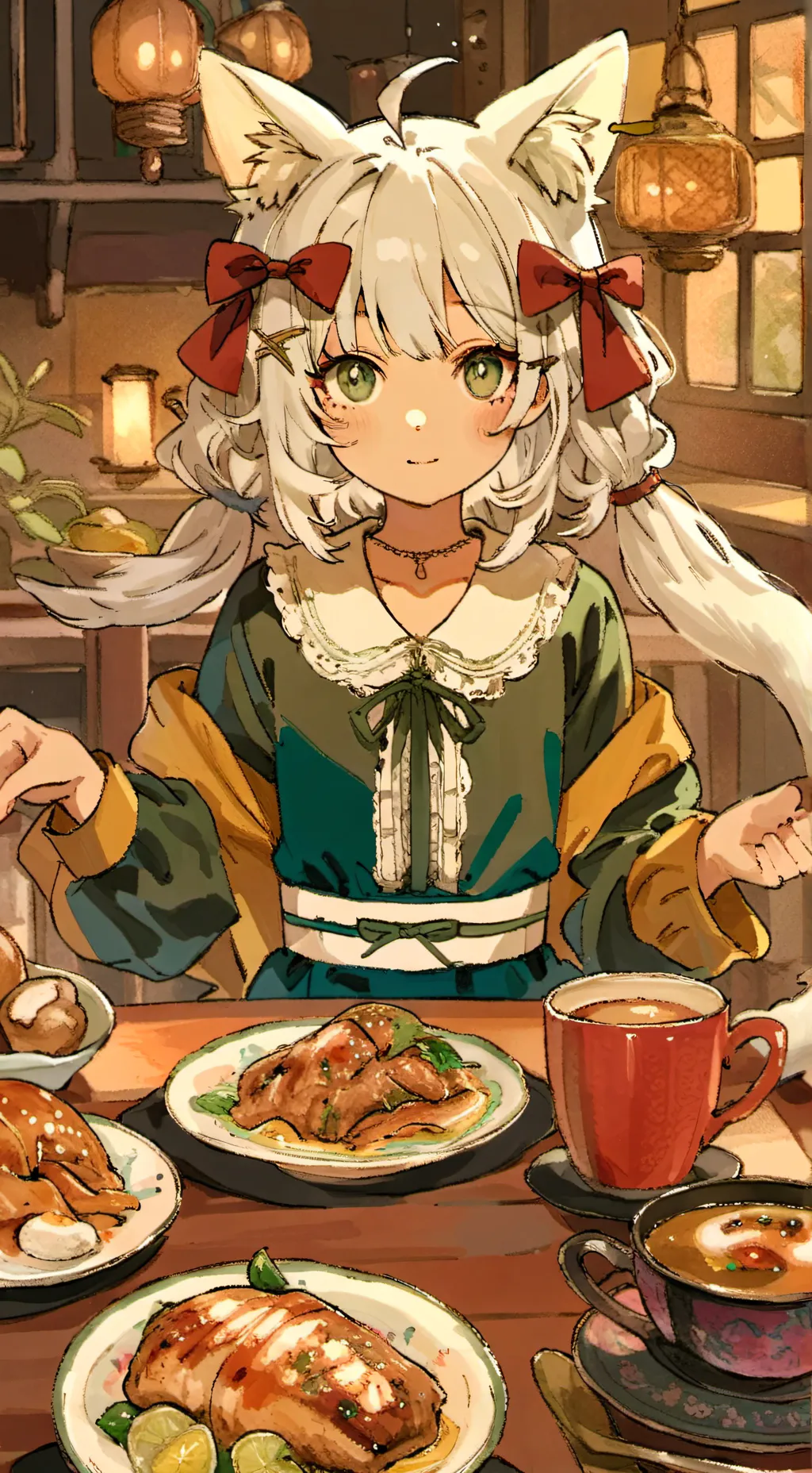 ai character: clocy background