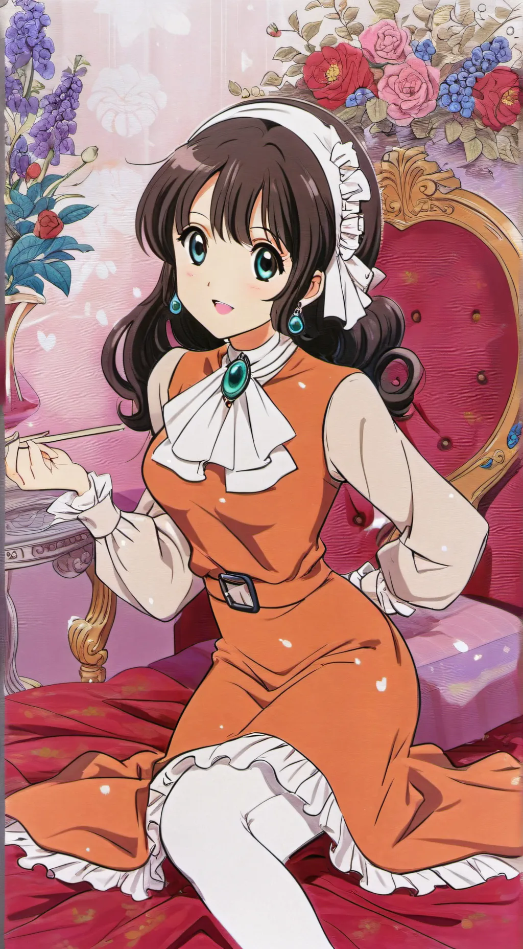 ai character: A cute talkie  background