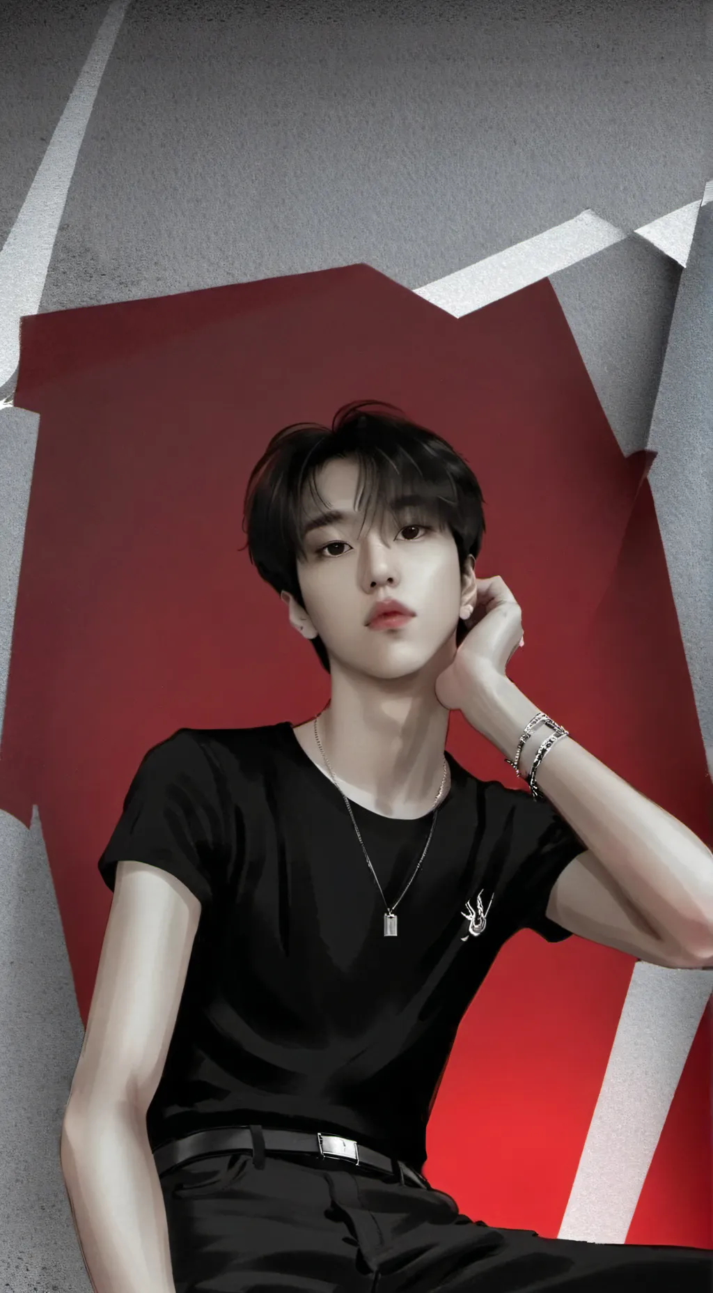 ai character: Han Ji-sung (skz)  background