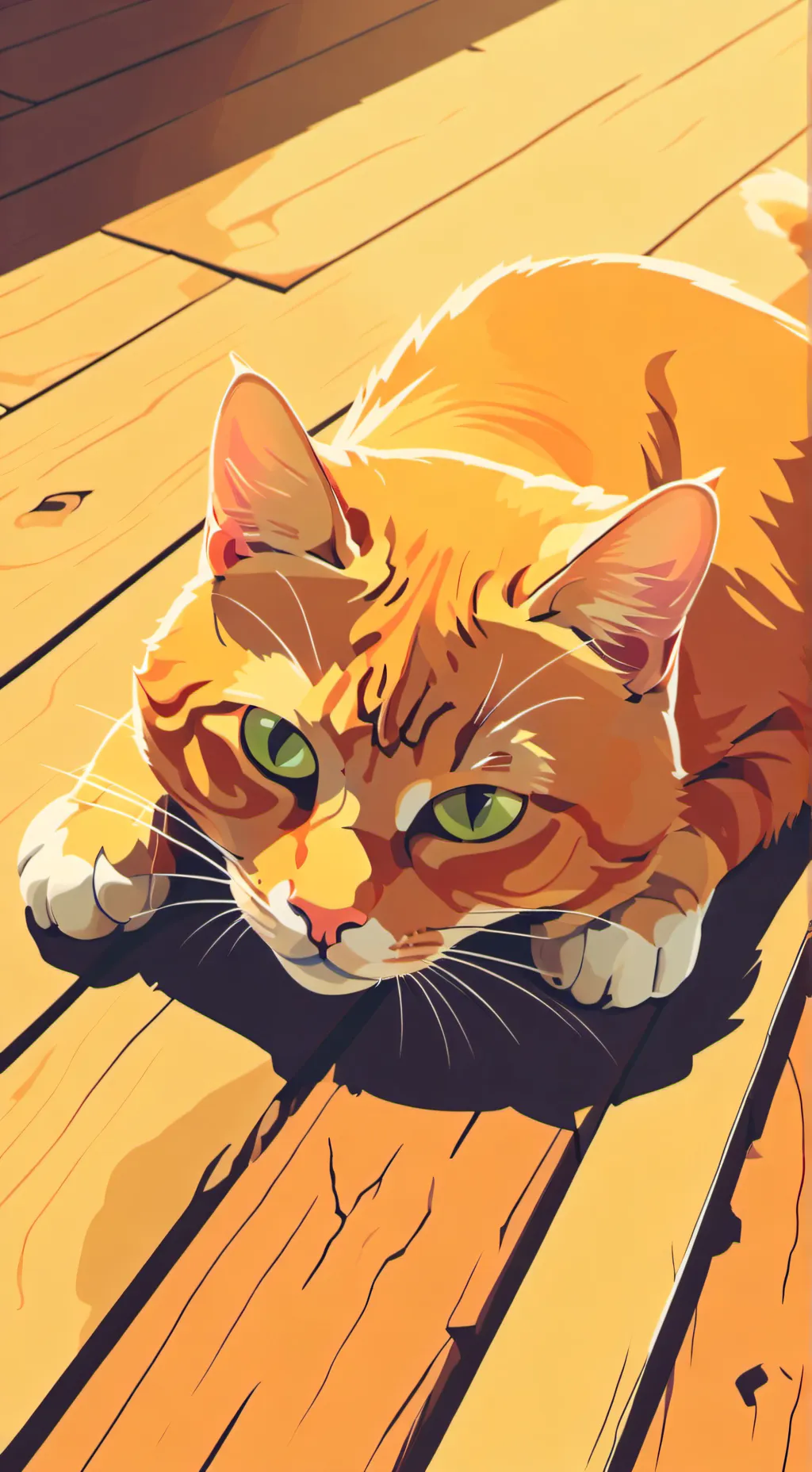 ai character: Deep voiced cat background