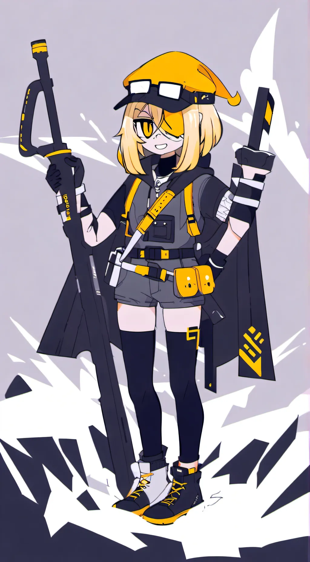 ai character: Amber background