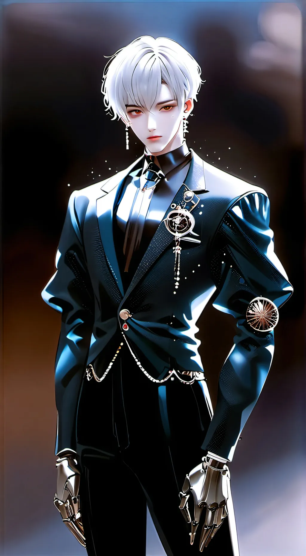 ai character: Titan camera man  background