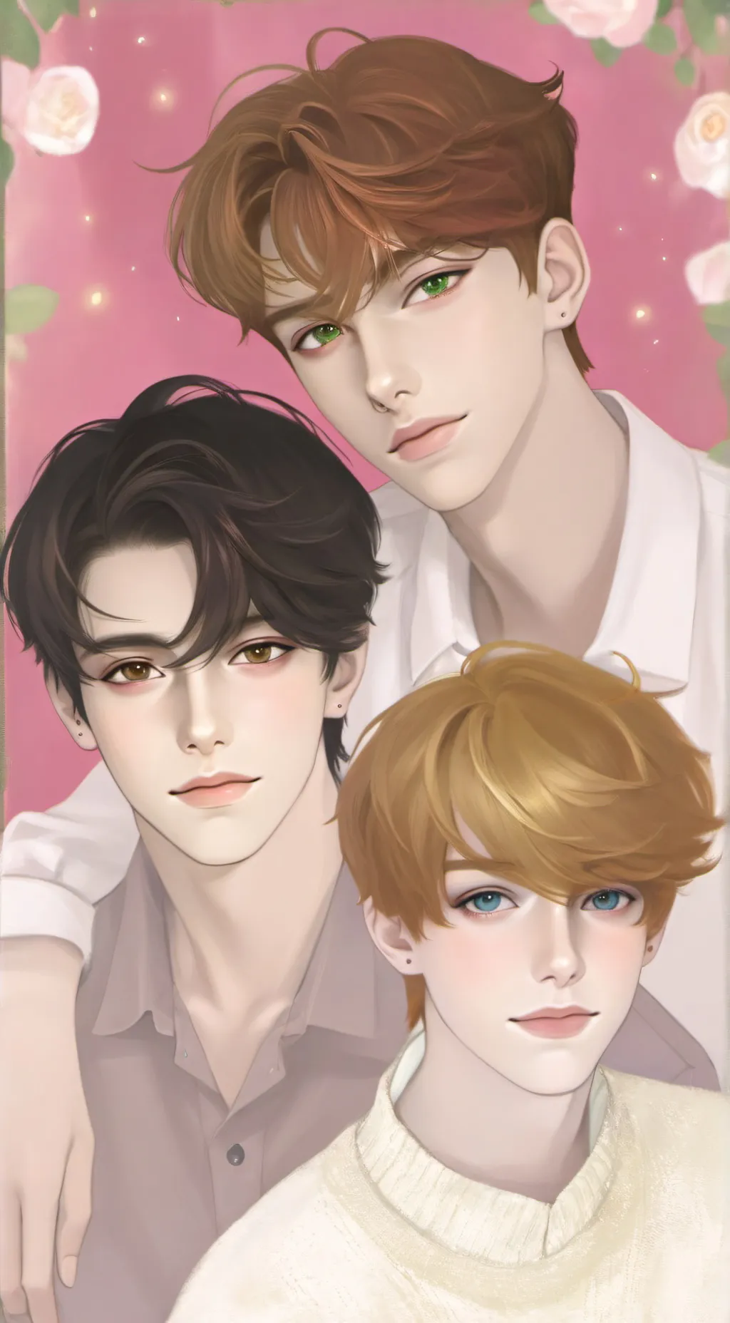 ai character: Boy band background