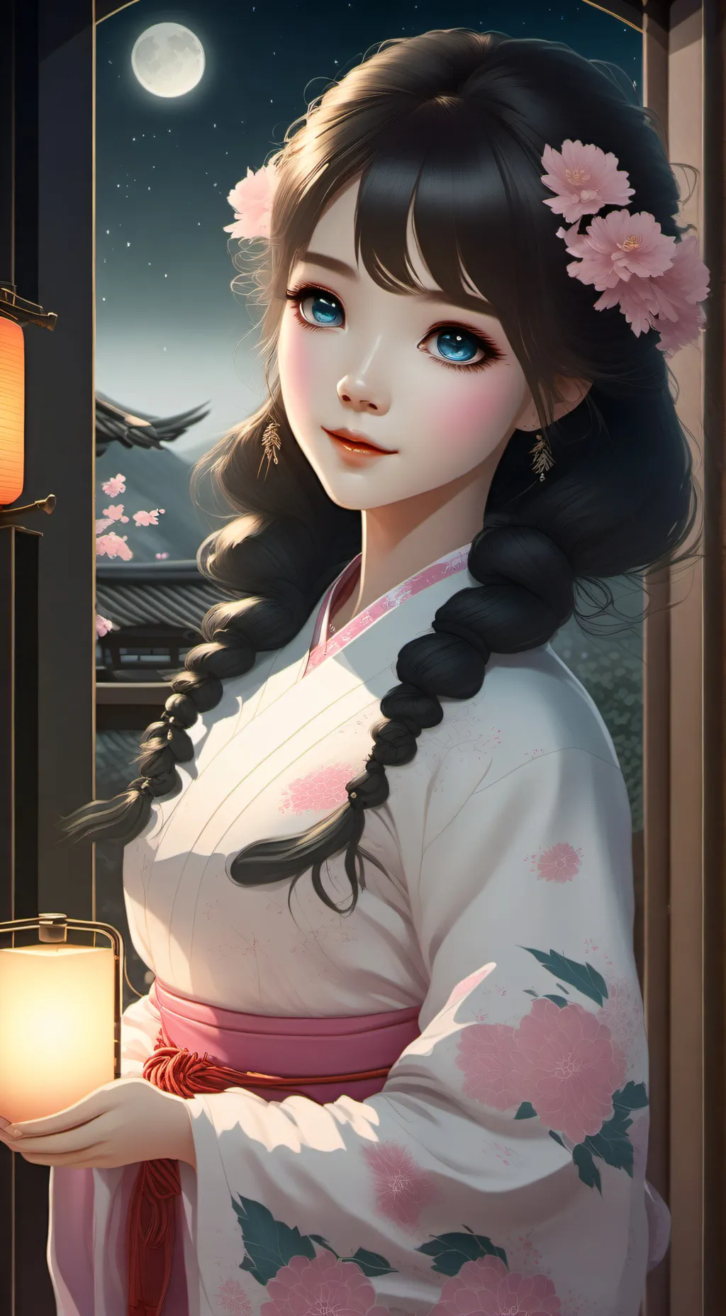 ai character: Sakura background