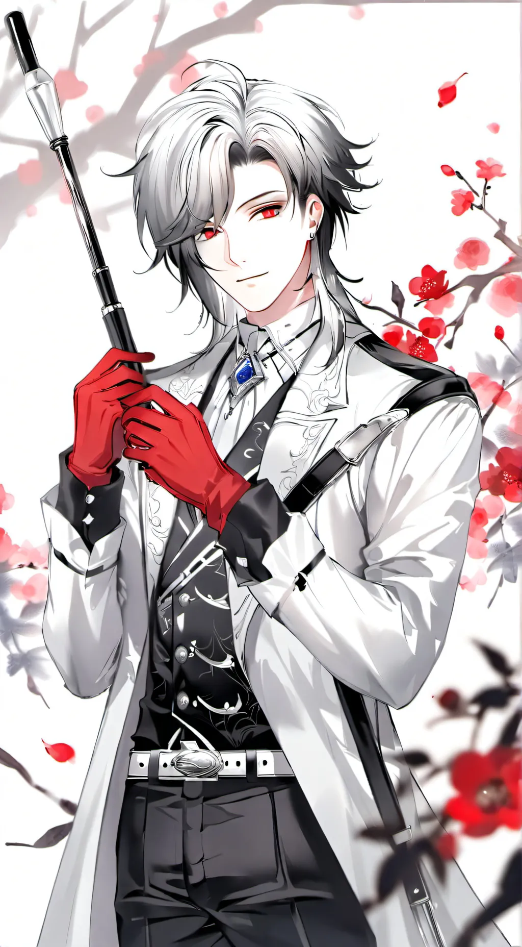 ai character: Blanc  background