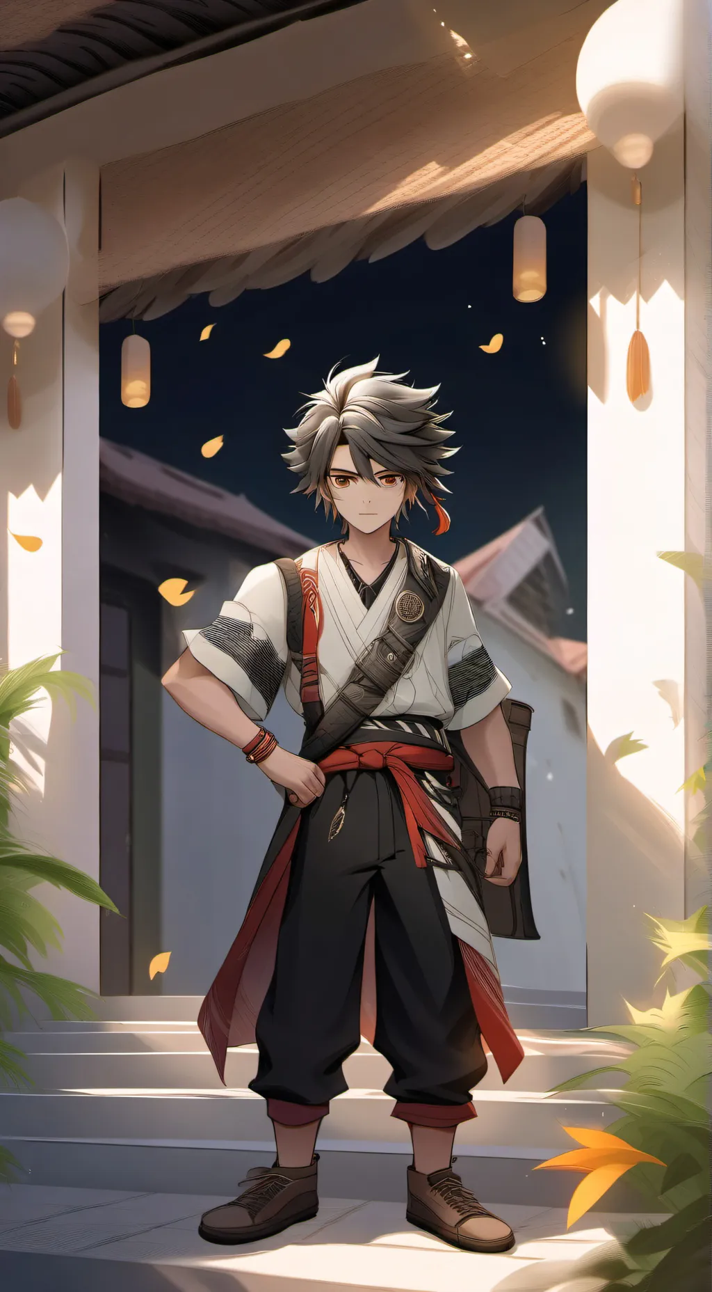 ai character: tchau background