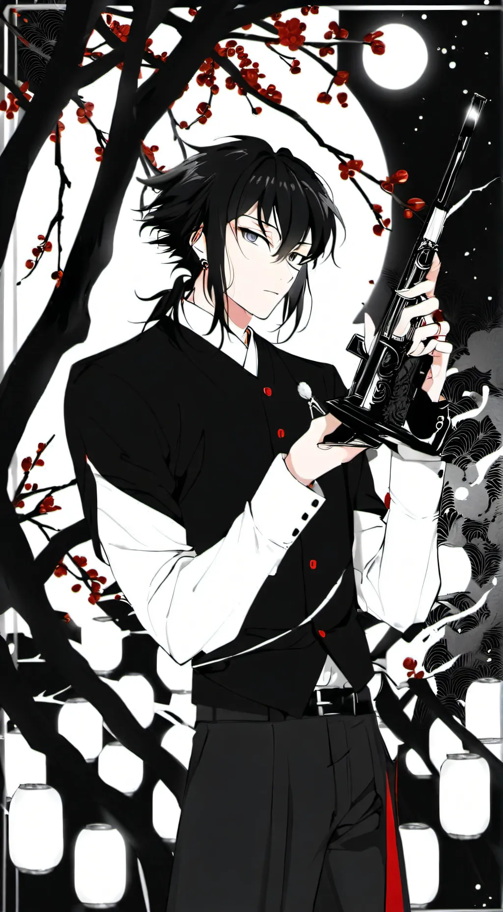 ai character: muzan kibutsuji  background