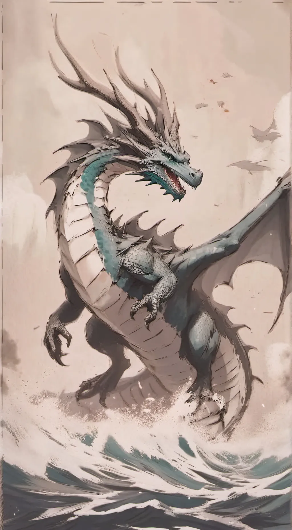 ai character: EEE TSUNAMI background