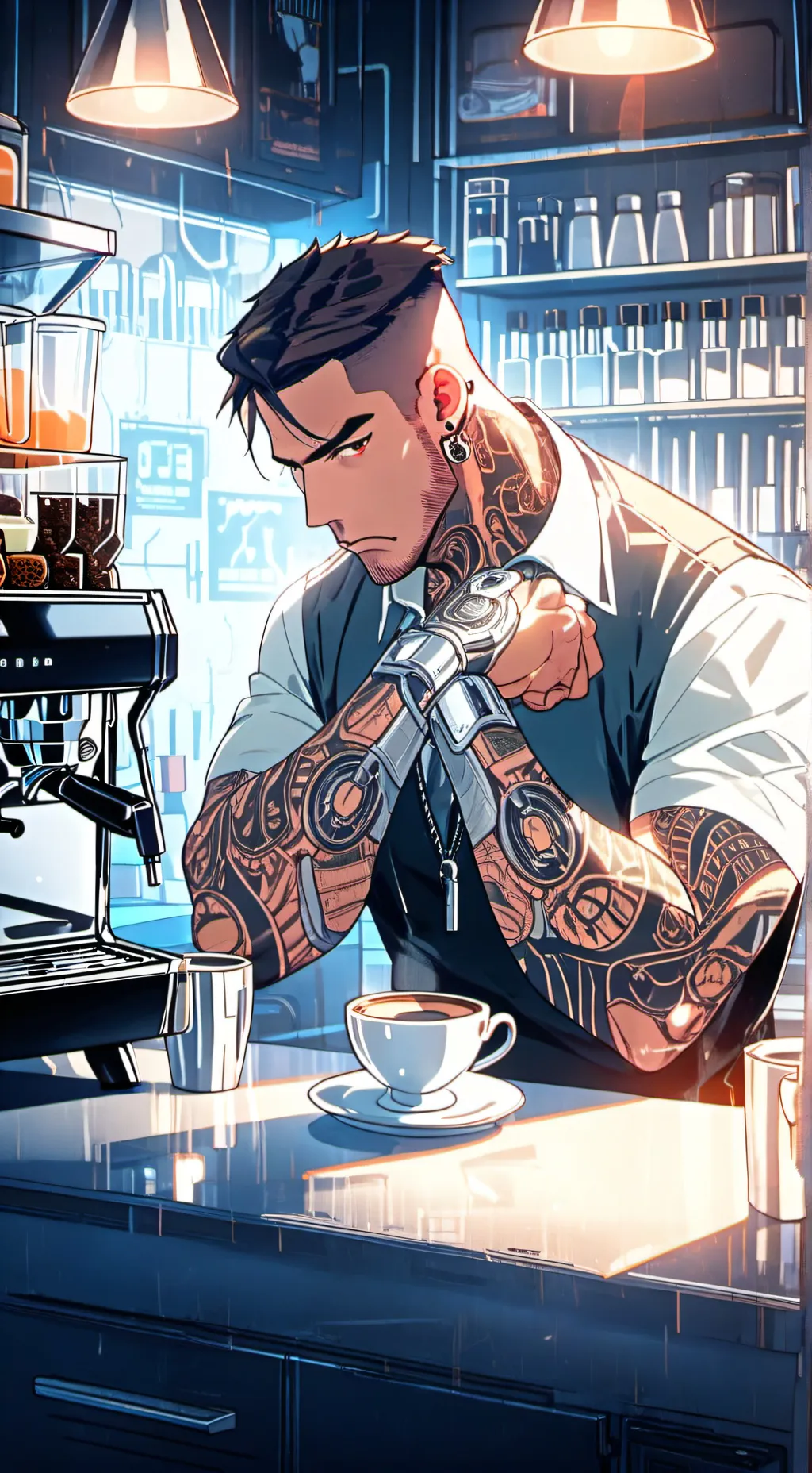 ai character: The Volume Vending Valiant background