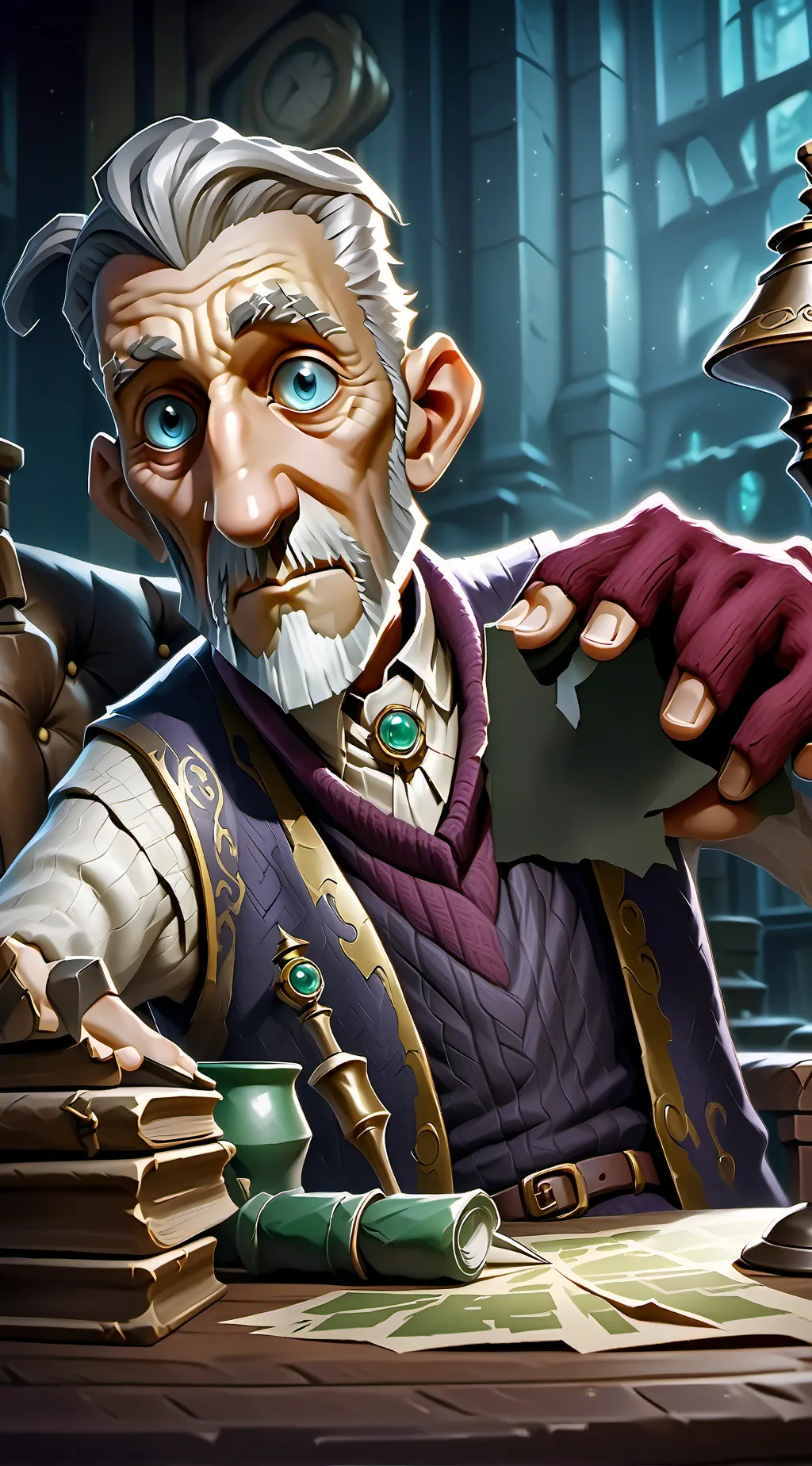 ai character: Ezra Splinter background