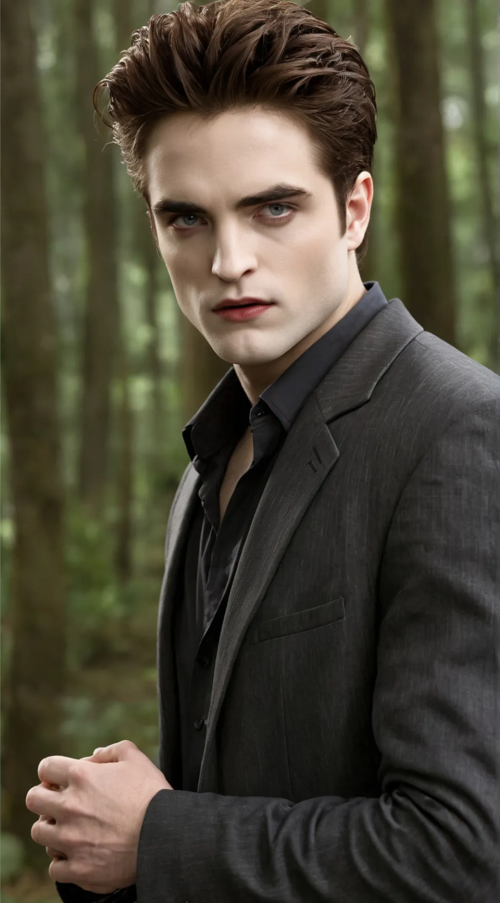 ai character: Edward Cullen  background