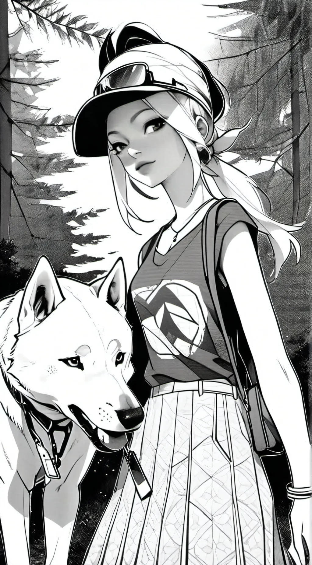 ai character: chica inteligente  background