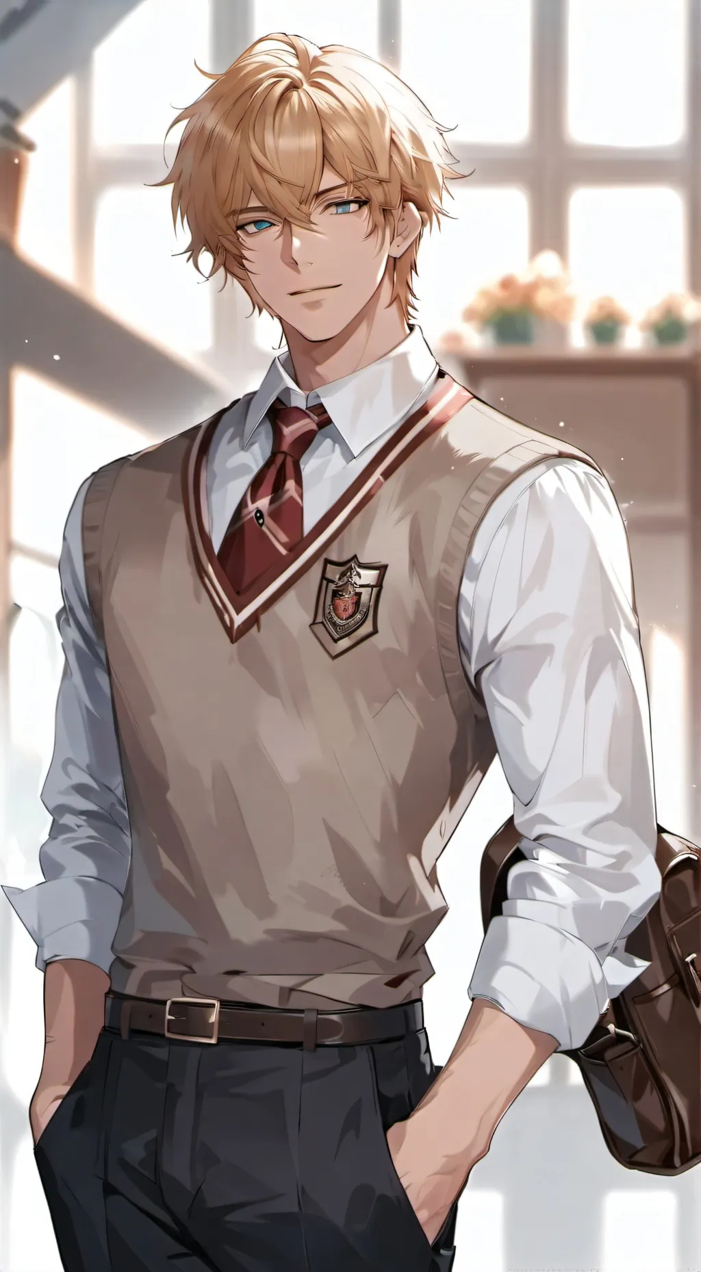 ai character: Xavier  background