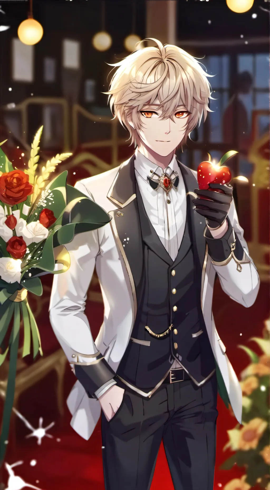 ai character: Walking with him background