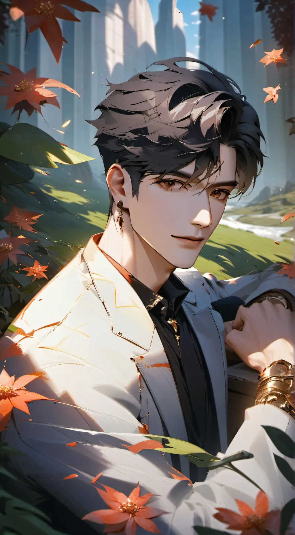 ai character: ◦●◉✿ Feli𝕏 ✿◉●•◦ background