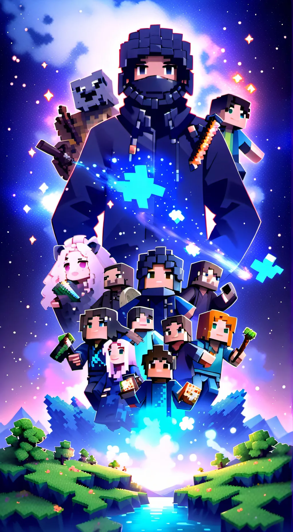 ai character: Dsmp Karen! background