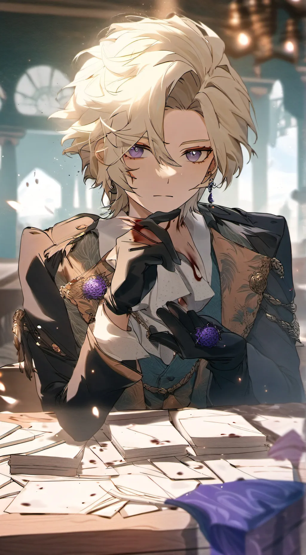 ai character: MHA sick background