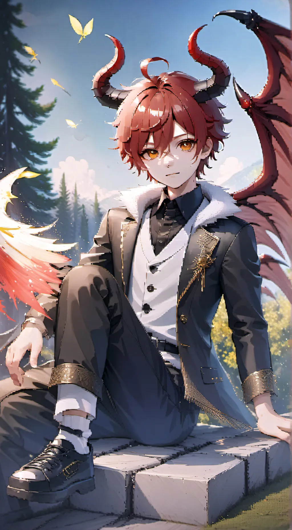 ai character: -°•._Asher_.•°- background