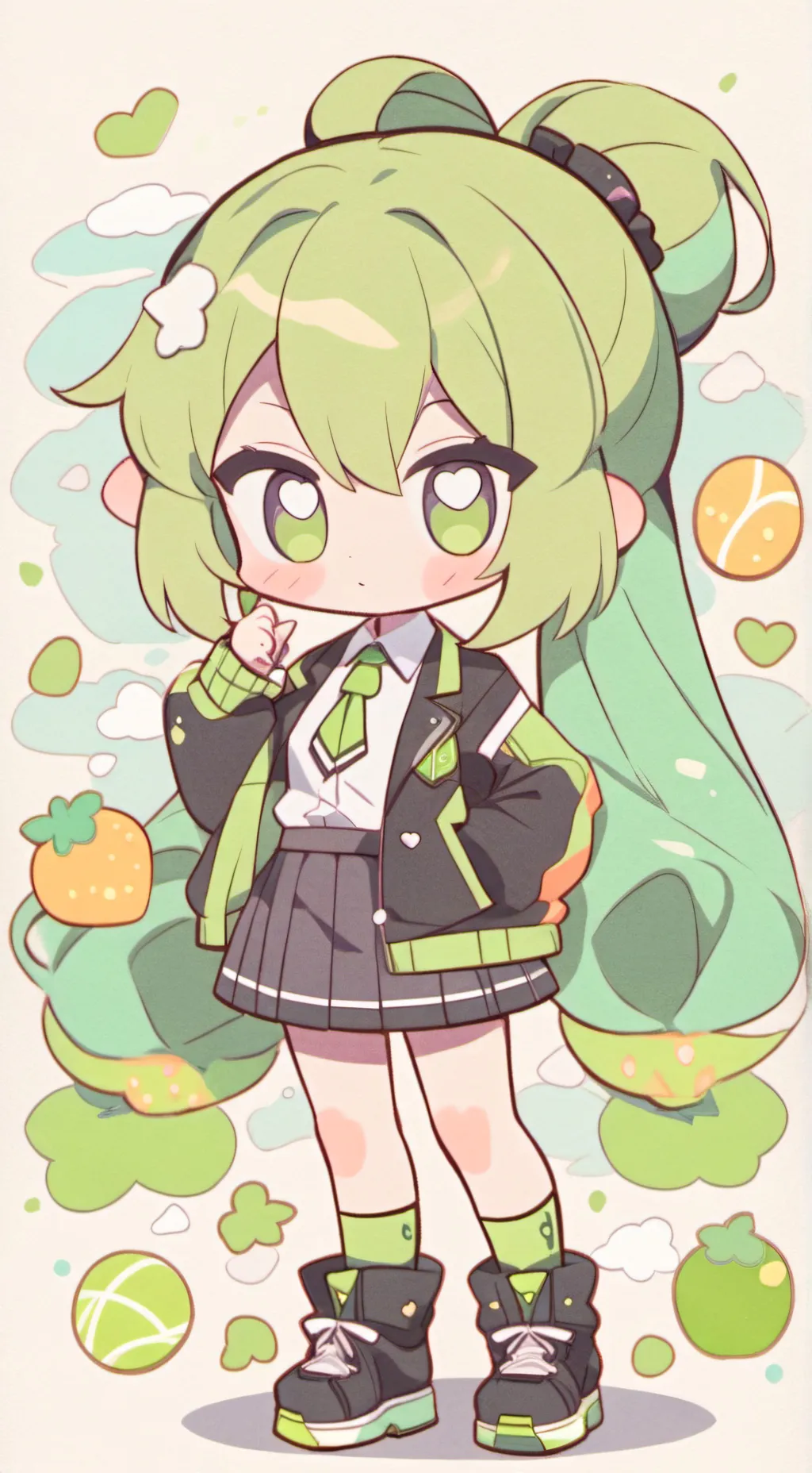 ai character: Tennis girl background