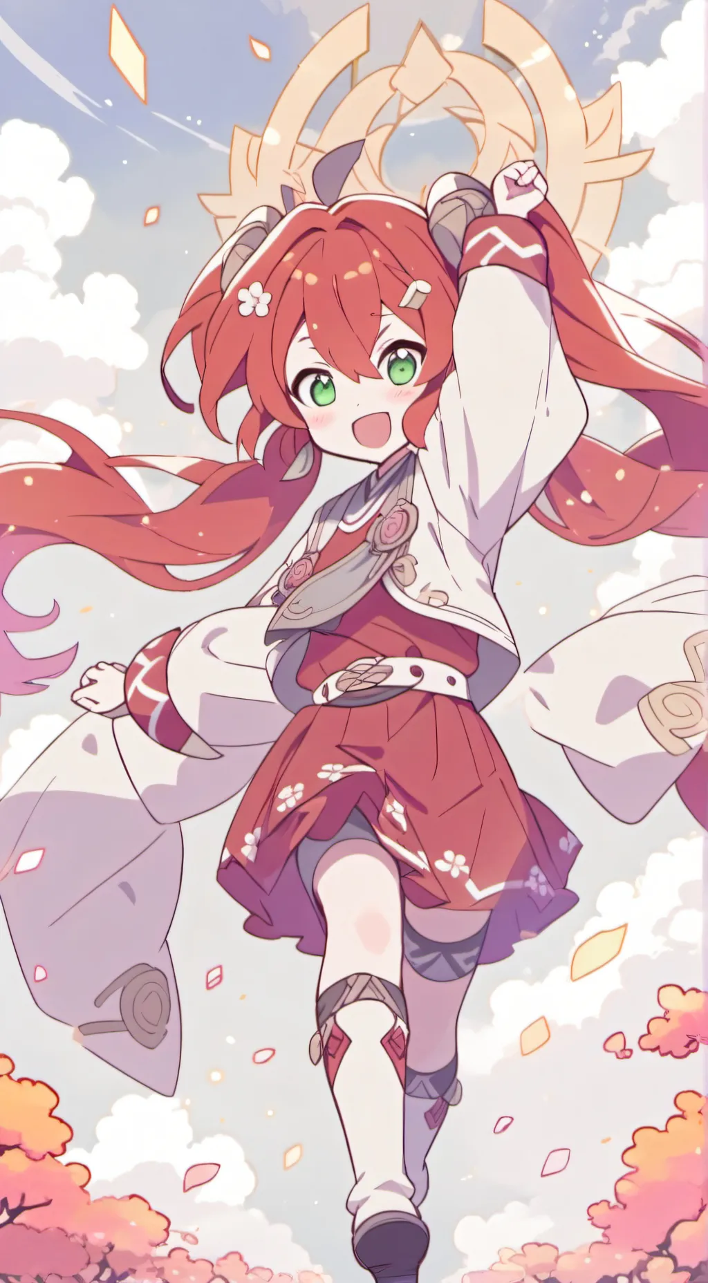 ai character: cuties in the word background