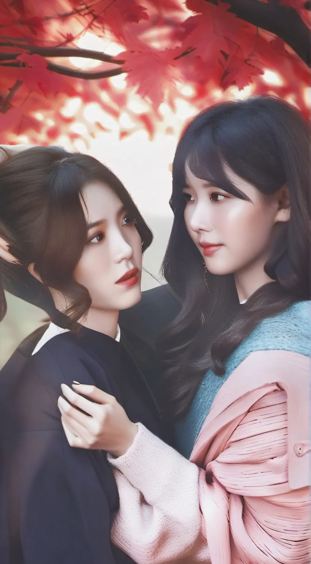 ai character: karina and wonter  background