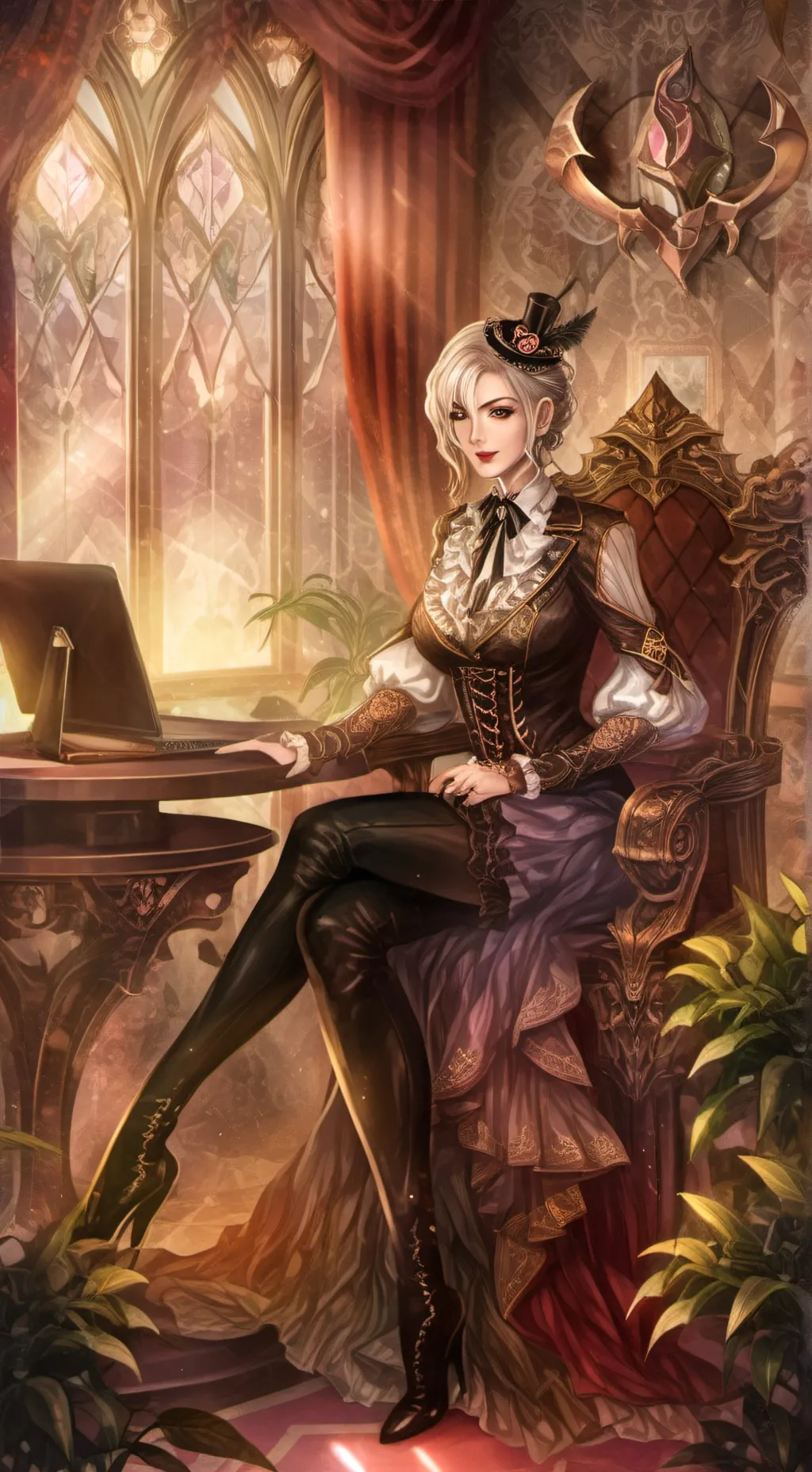 ai character: Ashley ￼ background