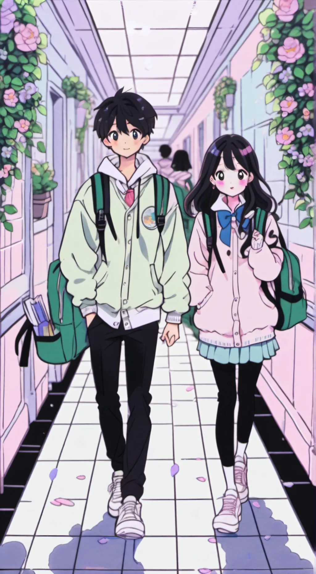 ai character: my school irl background