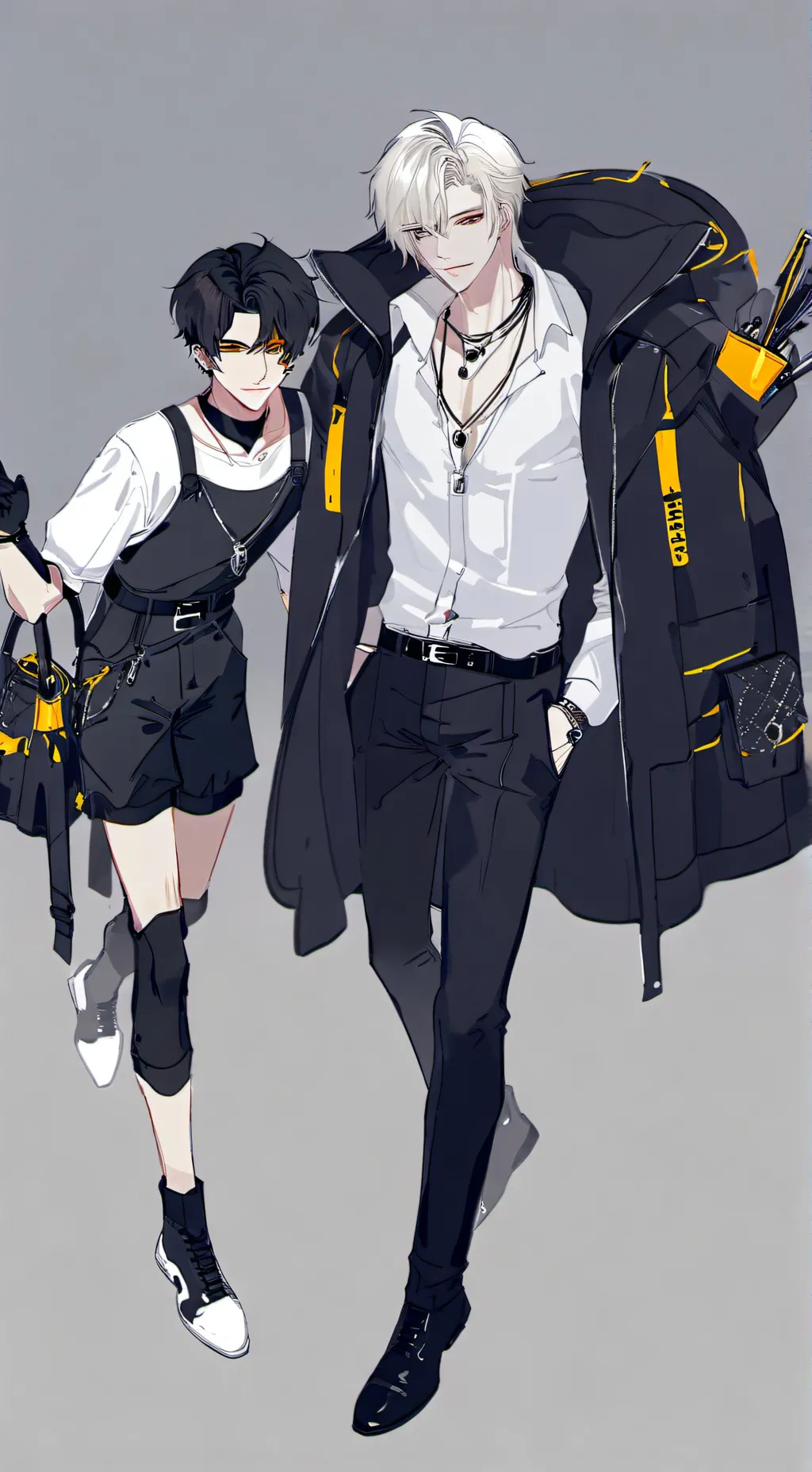 ai character: Kai and Michael  background