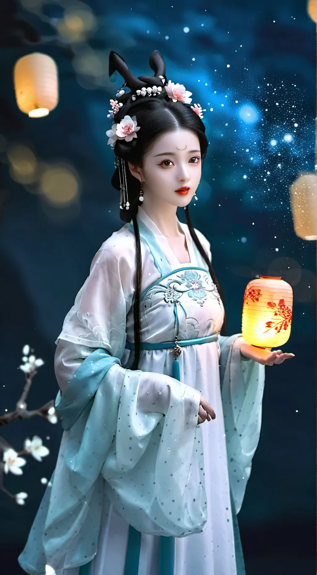 ai character: 花蝶夫人 background
