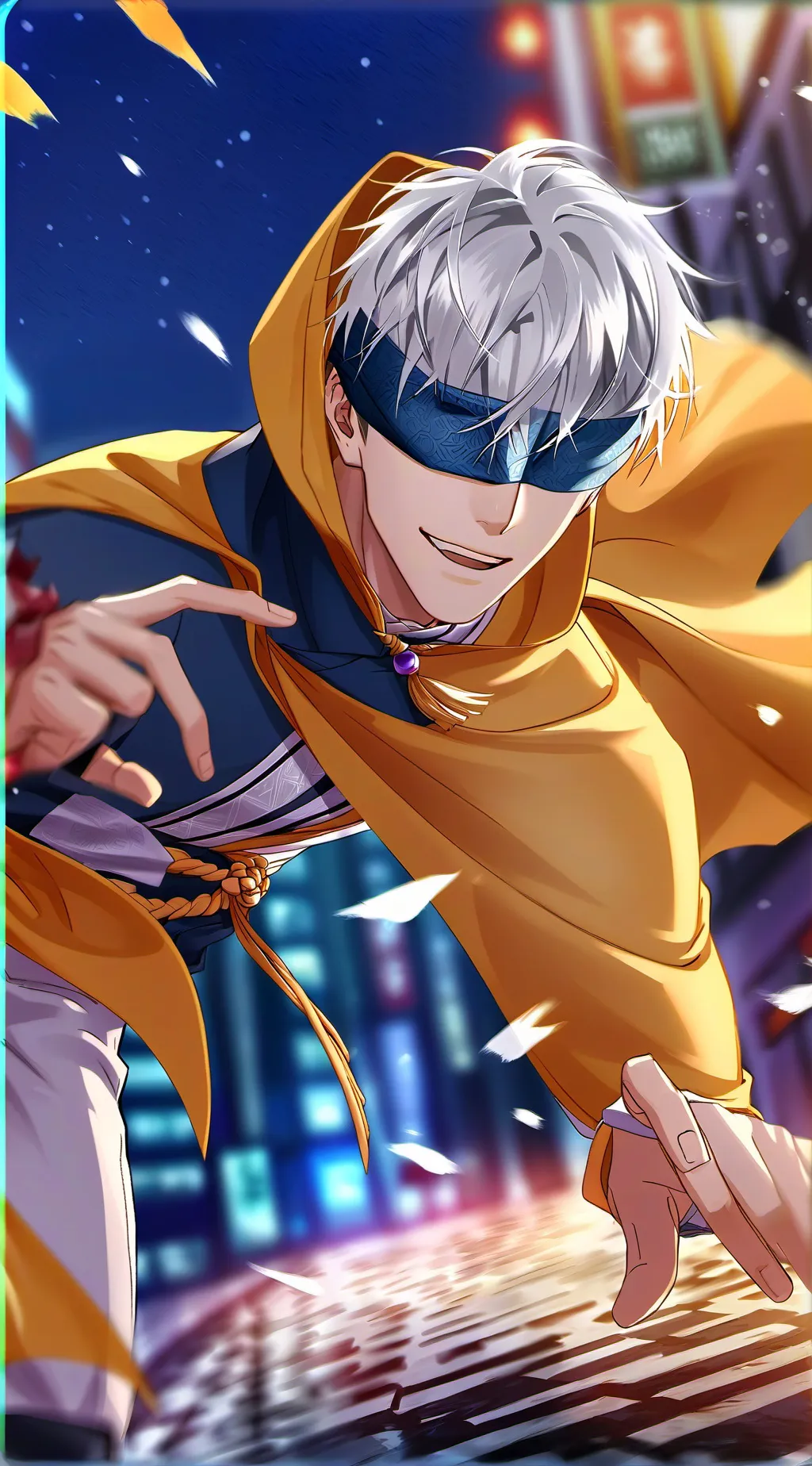 ai character: Gojo Satoru background