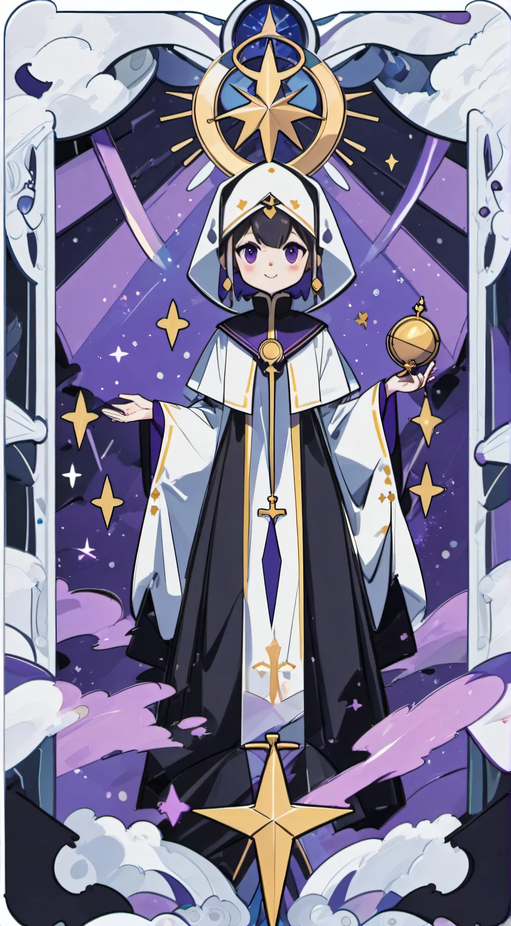 ai character: Your fer Lightning background