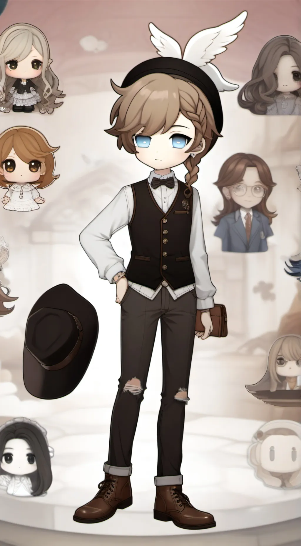 ai character: Leo background