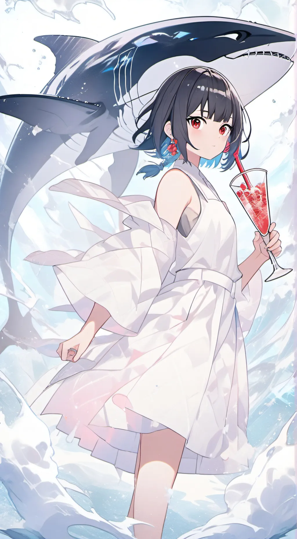 ai character: Ellen joe🦈♀️ background