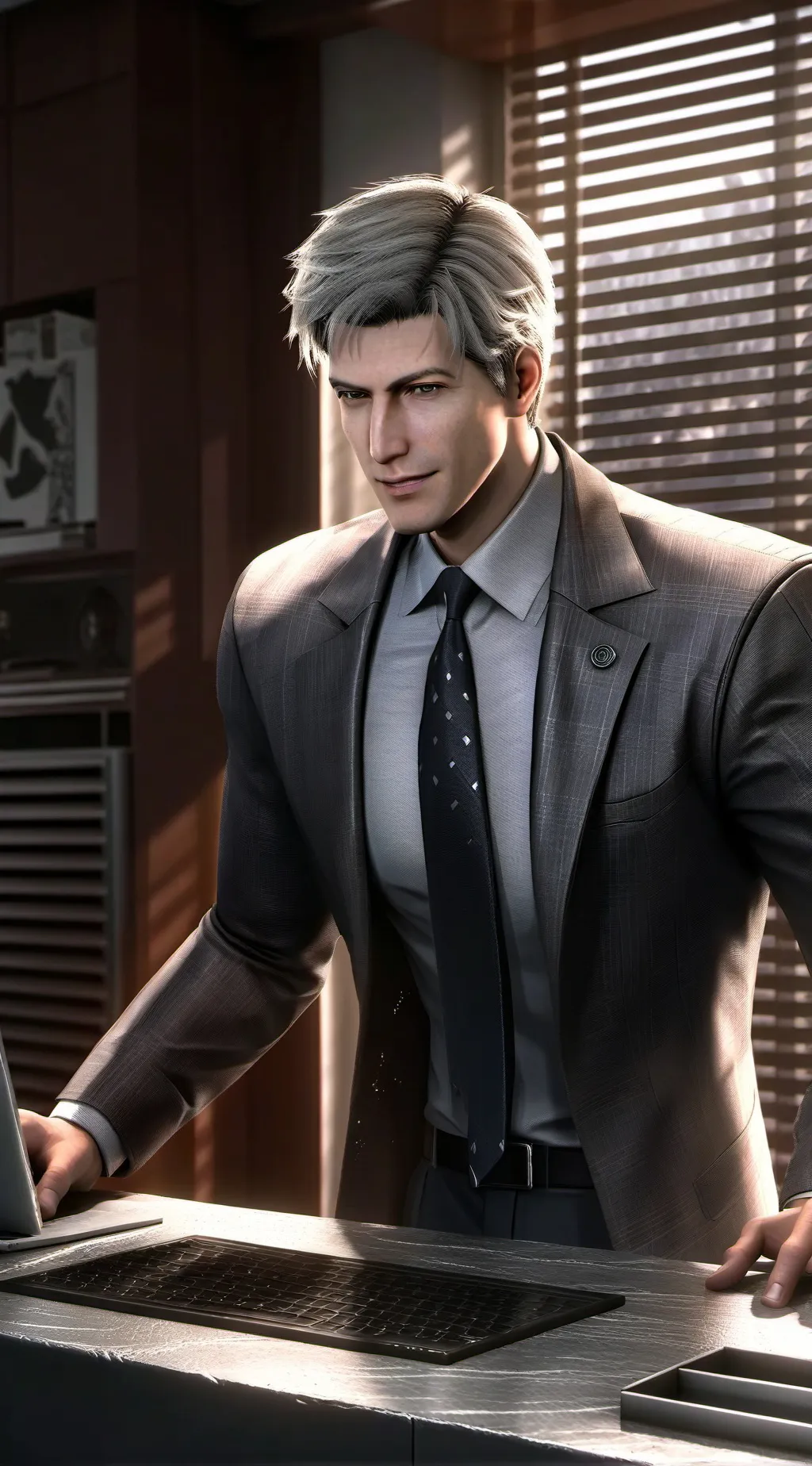 ai character: The Ambiguous CEO background