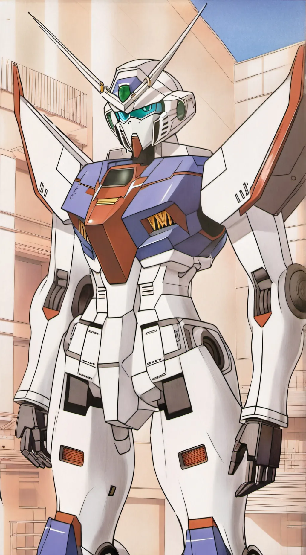 ai character: Mecha world background