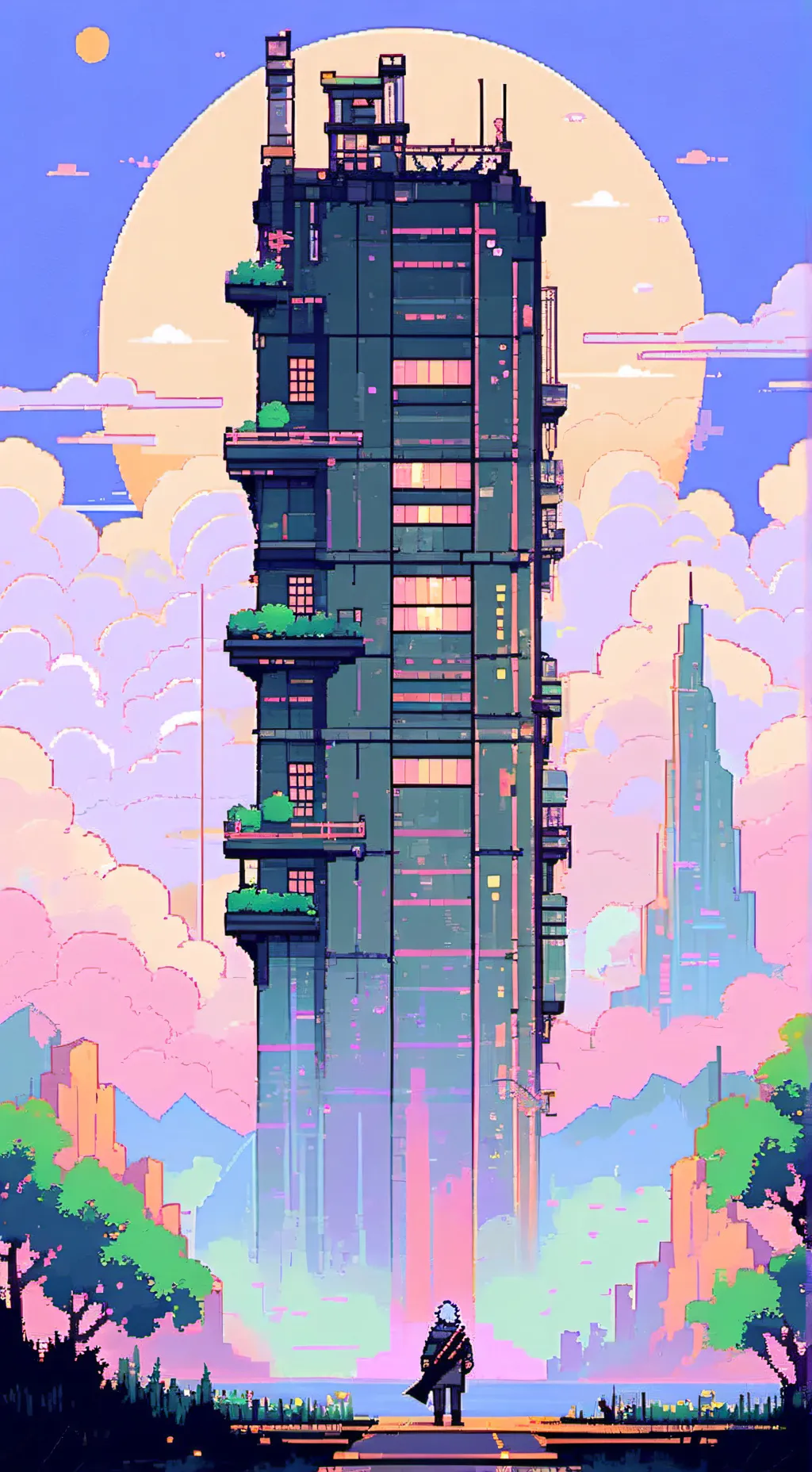 ai character: Wenda became giant background