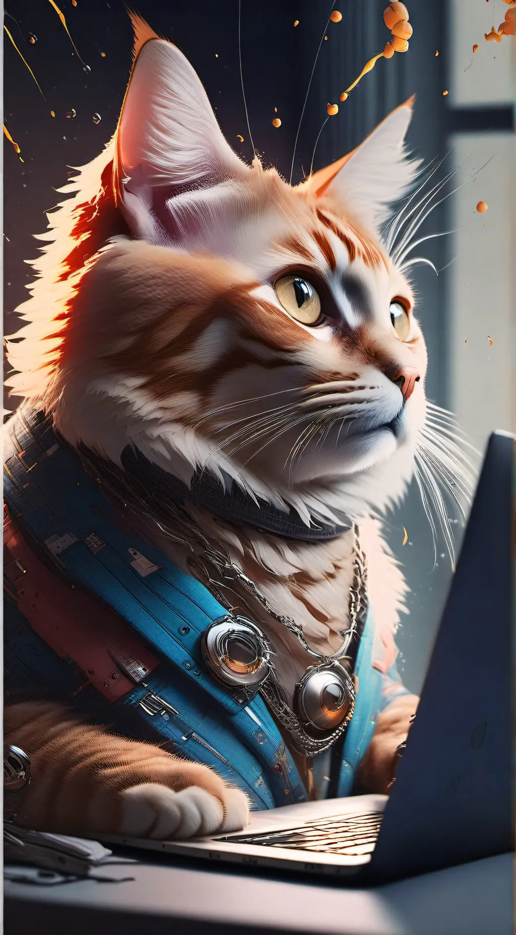 ai character: bakugo cat background