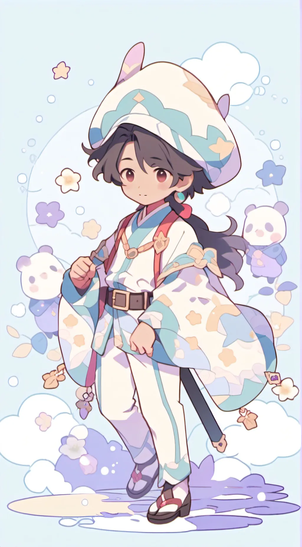 ai character: Gangnam Project background