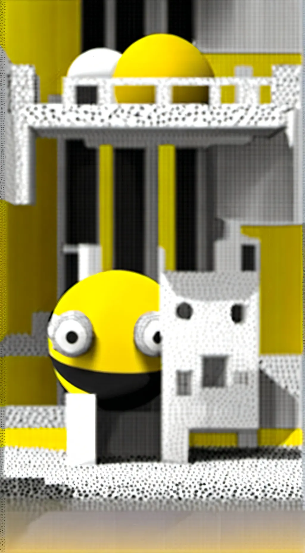 ai character: lookie amarillo background