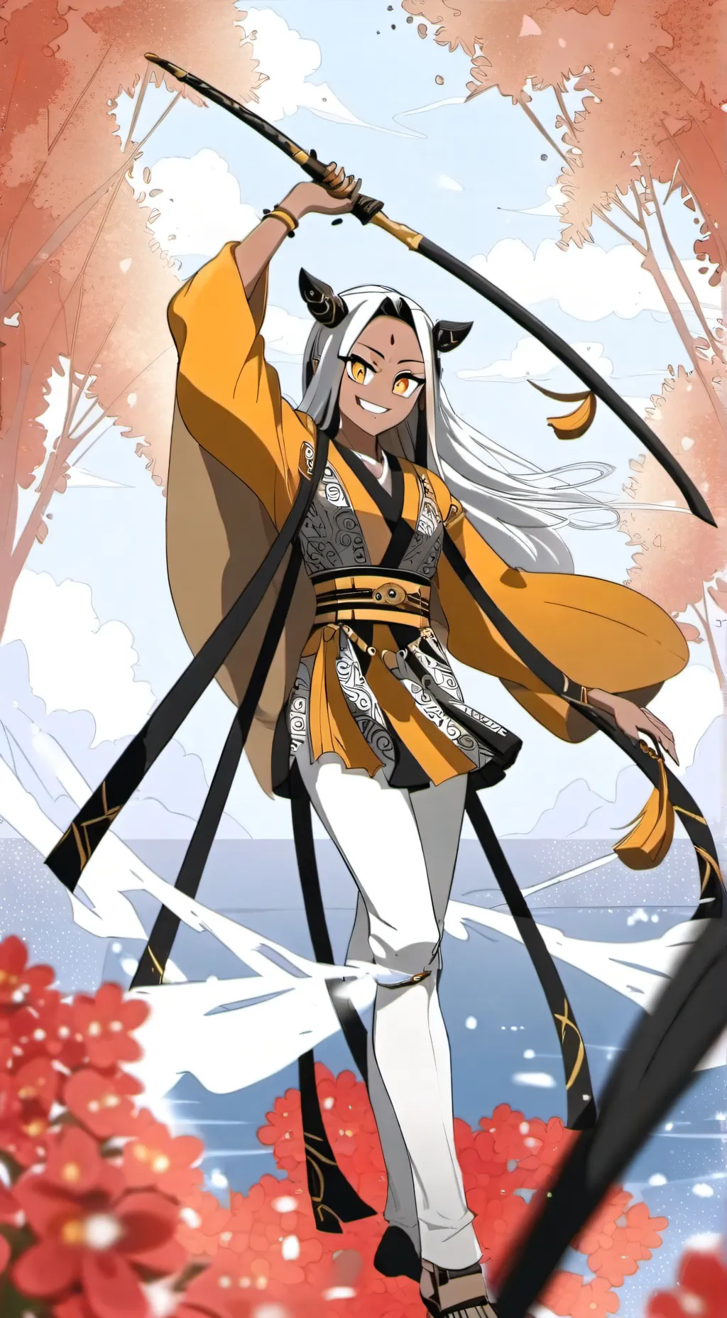 ai character: Mirko and Hawks! background