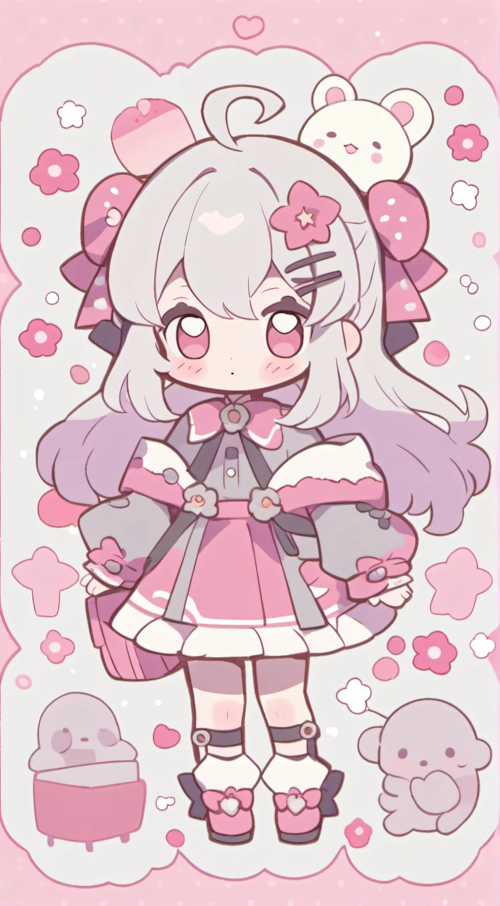 ai character: Moon background