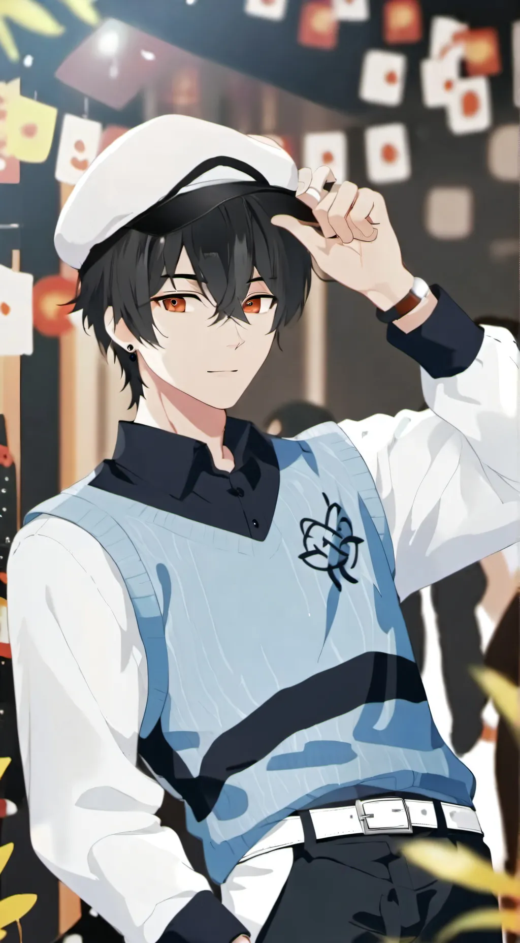 ai character: ☕🌟Марк🌟☕ background