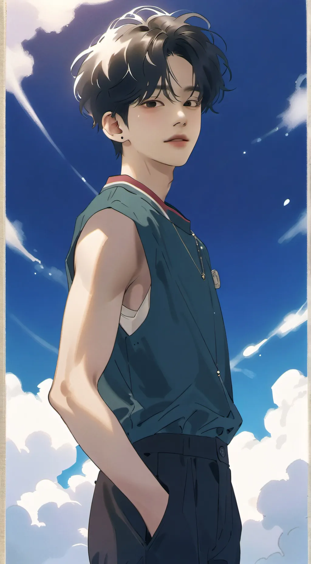 ai character: straykids  background