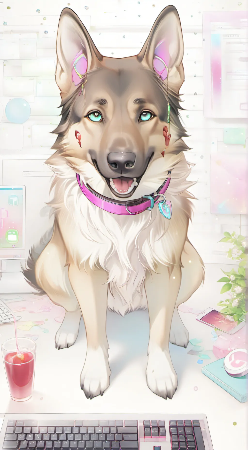 ai character: MegaByte background