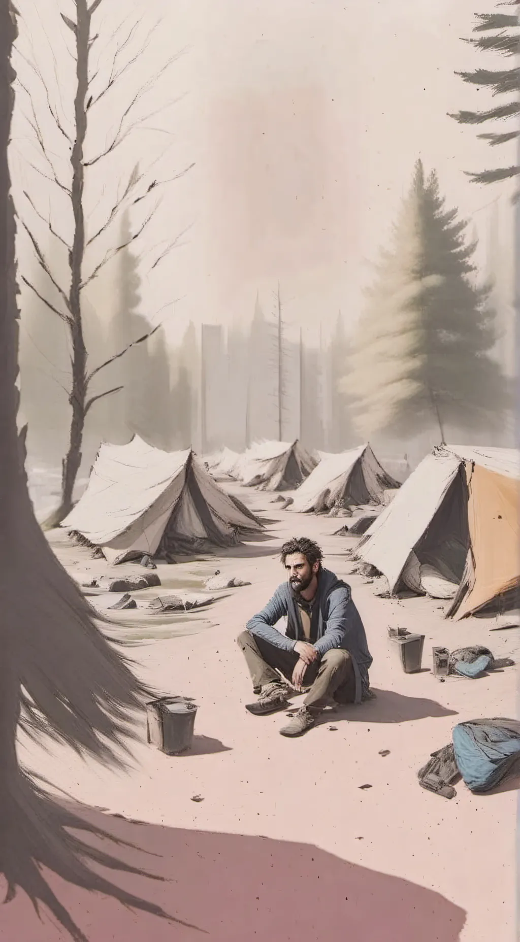 ai character: Homeless background