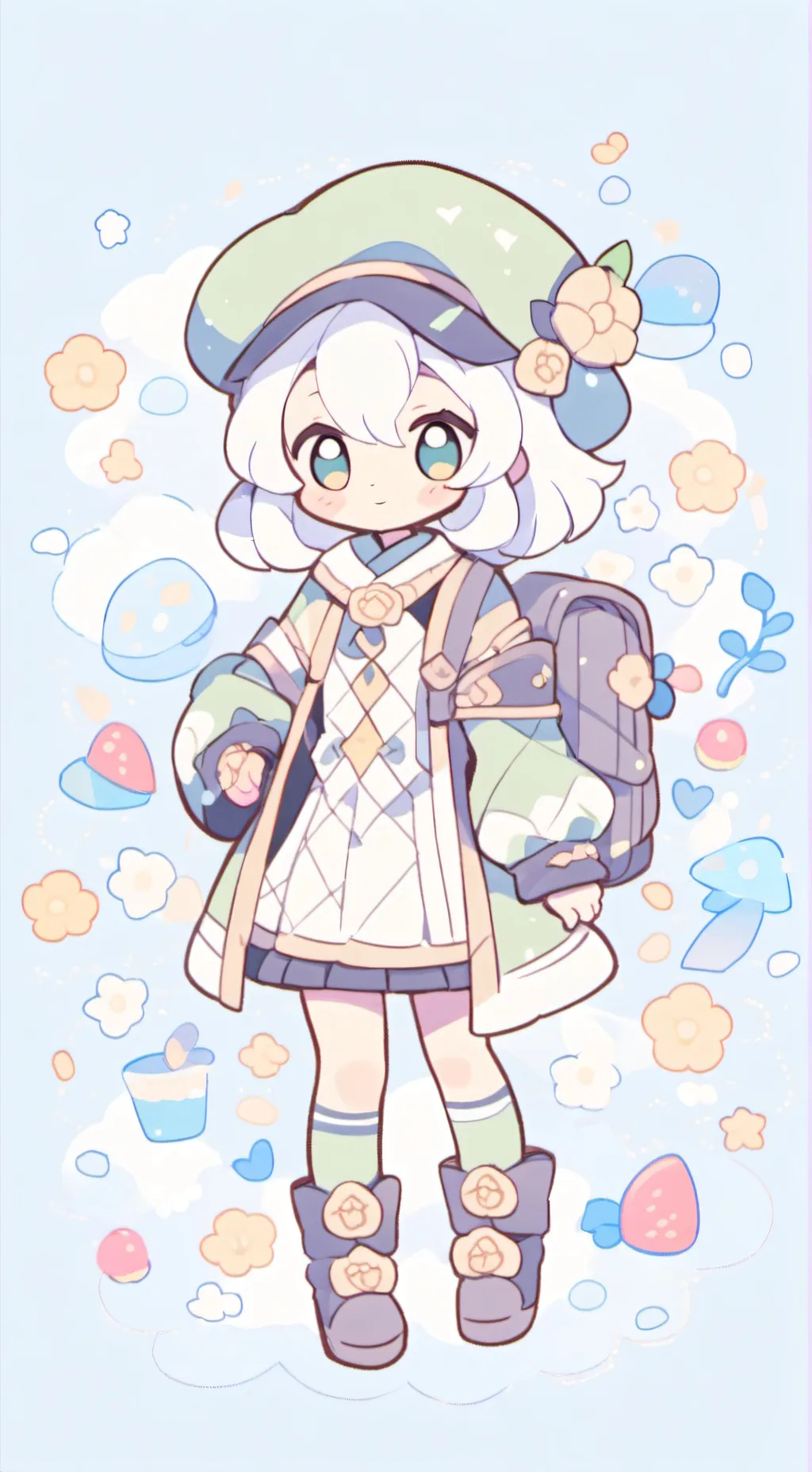 ai character: Moonflower🌙🌸 background